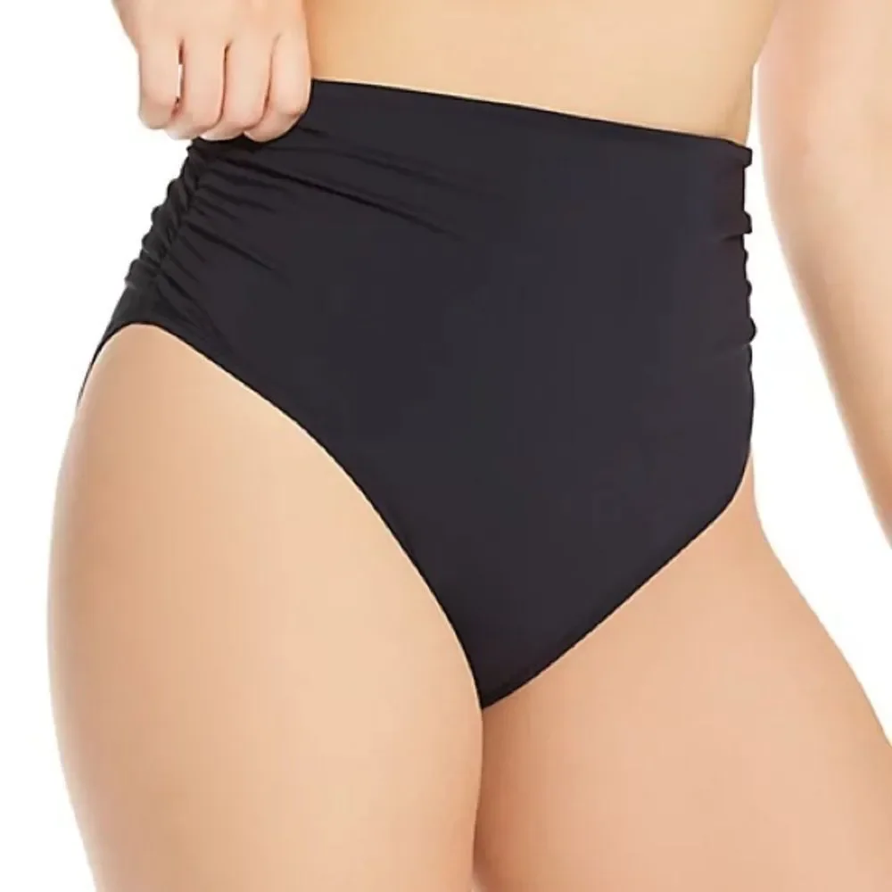 Bleu Rod Beattie Rufflicious High Waist Side Shirred Swim swimwear, swimsuit 10